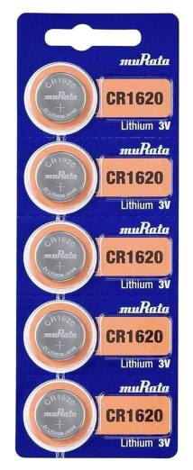 MURATA μπαταρίες λιθίου CR1620, 3V, 5τμχ