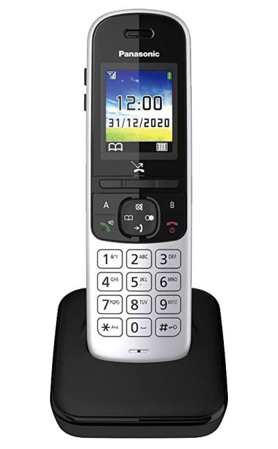 Ασύρματο Ψηφιακό Τηλέφωνο Panasonic KX-TGH710 EU Ασημί με Έγχρωμη Οθόνη 1,8''