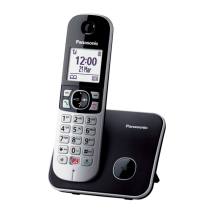 Ασύρματο Ψηφιακό Τηλέφωνο Panasonic KX-TG6851 EU  με Μεγάλη Οθόνη και Ανοιχτή Ακρόαση Μαύρο-Ασημί
