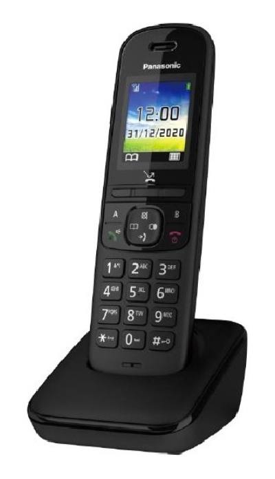 Ασύρματο Ψηφιακό Τηλέφωνο Panasonic KX-TGH710 EU Μαύρο με Έγχρωμη Οθόνη 1,8''