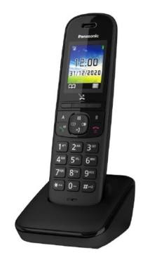 Ασύρματο Ψηφιακό Τηλέφωνο Panasonic KX-TGH710 EU Μαύρο με Έγχρωμη Οθόνη 1,8''