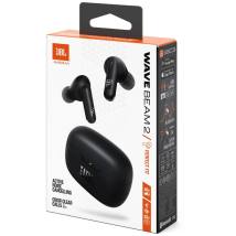 Wireless Hands Free JBL Wave Beam 2 Buds με Pure Bass ANC έως 40 Ώρες Λειτουργίας IP54 και Θήκη Φόρτισης Μαύρα