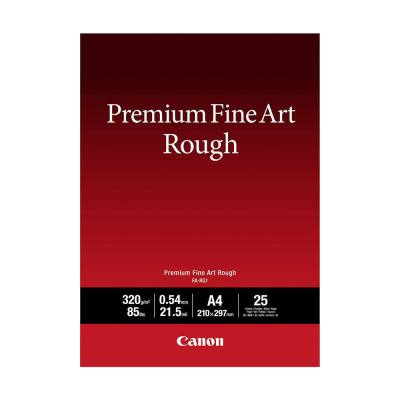 Canon FA-RG1 Photo Paper Premium Fine Art Rough A4 (21x30) 320gr/m² for Printers Inkjet 25 Sheets (4562C001) (CANFA-RG1A4)