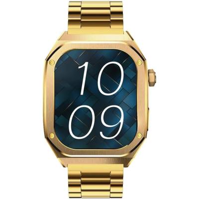Smartwatch Maxcom FW65 Iron S 1.95” Amoled IP68 400mAh με Έξτρα Λουράκι Χρυσό