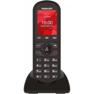 Maxcom MM39D SE 4G 2.4" 1000mAh με Μεγάλα Πλήκτρα, Ραδιόφωνο και Βάση Φόρτισης Μαύρο