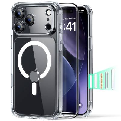 Θήκη Esr Classic Hybrid Magsafe με Tempered glass για iPhone Apple 17 Pro Max  Διάφανο