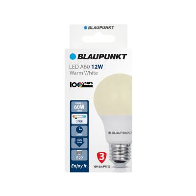 Λάμπα LED Κλασική 12W A60 E27 2700K 1200 lm 230° Θερμό Λευκό