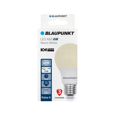 Λάμπα LED Κλασική 6W A60 E27 2700K 570 lm 230° Θερμό Λευκό