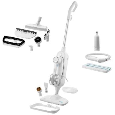 Σκούπα Stick Ατμού 2 σε 1 Sencor SSC 6010WH 1500W με Αποσπώμενο Καθαριστή Ατμού για Όλες τις Επιφάνειες με 3 Επίπεδα Ατμού Καλώδ