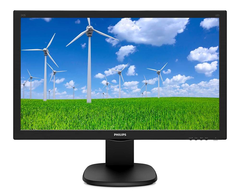 PHILIPS used οθόνη 243S5LJMB LED, 23.6", 1920x1080, VGA/DVI/HDMI/DisplayPort, Grade B