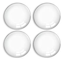 HOME USE στοπ πόρτας HUH-0263, αυτοκόλλητο, PU πλαστικό, 40x8mm, διάφανο, 4τμχ