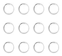 HOME USE στοπ πόρτας HUH-0264, αυτοκόλλητο, PU πλαστικό, 25x10mm, διάφανο, 12τμχ