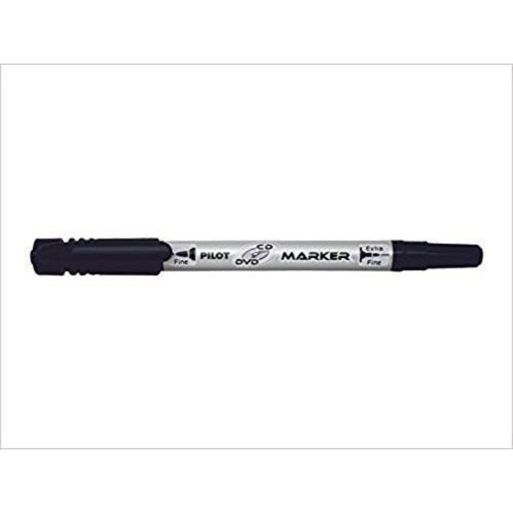Pilot Twin-Tip CD/DVD Permanent Marker Fine & Extra Fine Black (SCA-TMCD) (PILSCA-TMCD)