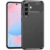 Θήκη Ancus AutoFocus Carbon Fiber για Samsung Galaxy A56 5G Μαύρη