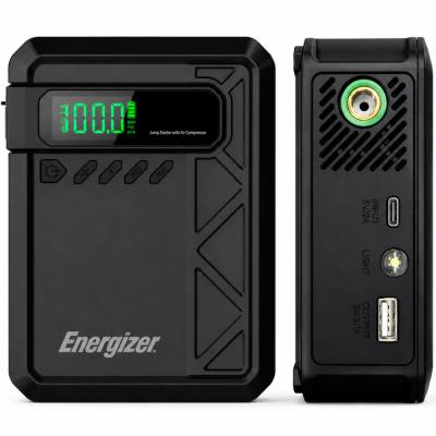 Power Bank Energizer JE10001JP 10000mAh PD15W QC 1xUSB-A 1xUSB-C Προσάρτημα Εκκίνησης Αυτοκινήτου 1500A και Air Pump 11 bar Μαύρ