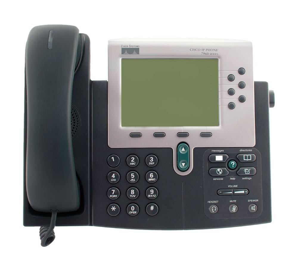 CISCO Used IP Phone 7960G, Dark Gray