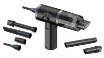 POWERTECH 2 σε 1 σκουπάκι χειρός & air duster PT-1576, 50W, 3600mAh, μαύρο