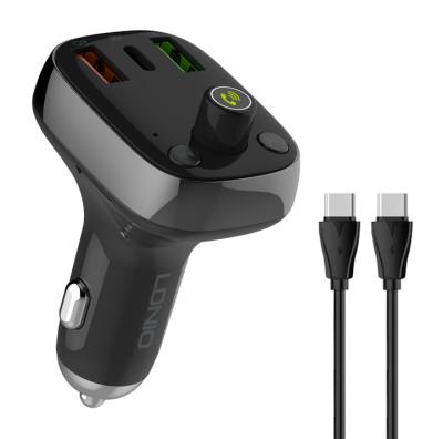 LDNIO FM transmitter & φορτιστής C704Q, USB-C/2x USB, 36W, Bluetooth, μαύρο