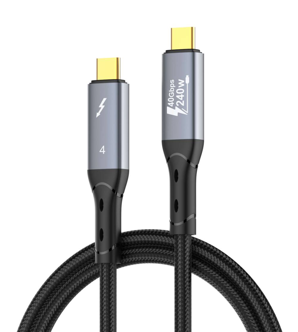 LDNIO καλώδιο USB-C TC-11c, 240W, 40Gbps, 8K/60Hz, 1m, μαύρο