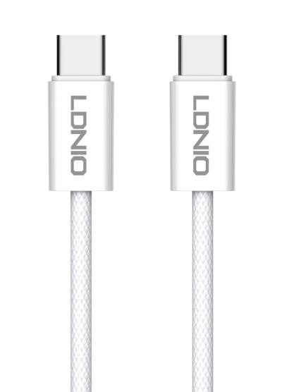 LDNIO καλώδιο USB-C iP-901c, 65W, 480Mbps, 1m, λευκό