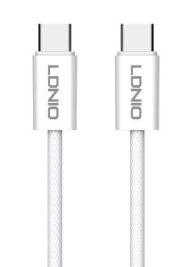 LDNIO καλώδιο USB-C iP-901c, 65W, 480Mbps, 1m, λευκό