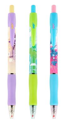 MP στυλό διαρκείας ballpoint PE140-14, 0.7mm μύτη, 14.5cm, μπλε, διάφορα σχέδια, 1τμχ
