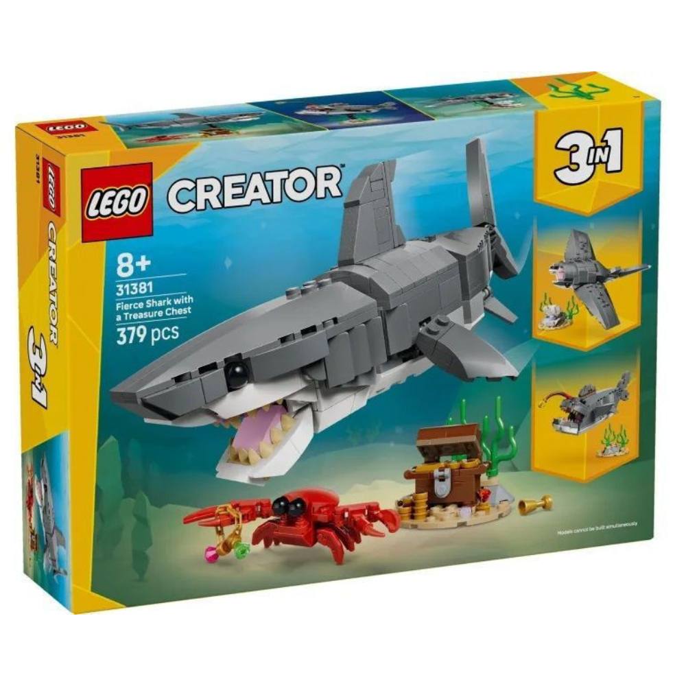 Lego Creator 3-in-1 Wild Shark With Treasure Chest (31381) (LGO31381)