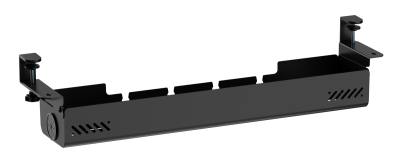 BRATECK cable management γραφείου CC11-22-2, μεταλλικό, 894x167x196mm, μαύρο