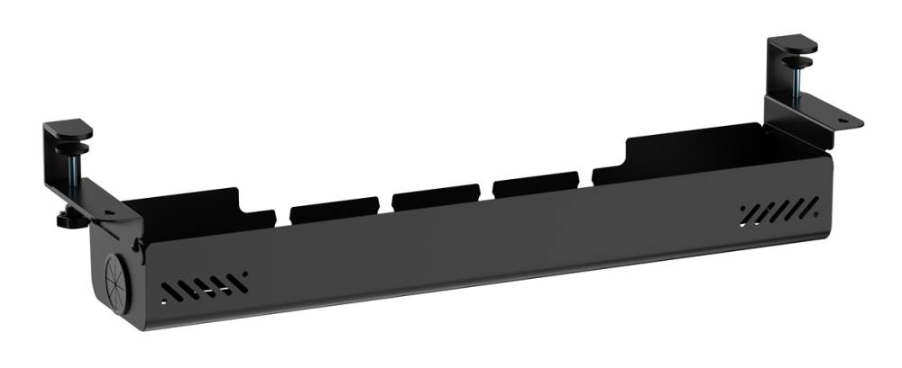 BRATECK cable management γραφείου CC11-22-2, μεταλλικό, 894x167x196mm, μαύρο