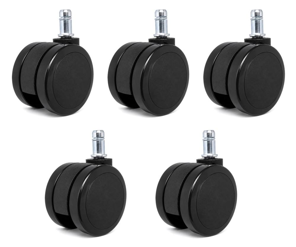 POWERTECH σετ ανταλλακτικά ροδάκια για PT-1390 καρέκλα γραφείου, 5τμχ