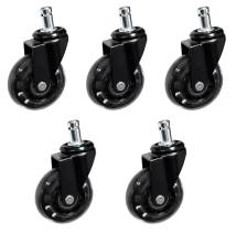 POWERTECH σετ ανταλλακτικά ροδάκια για PT-1633 καρέκλα γραφείου, 5τμχ