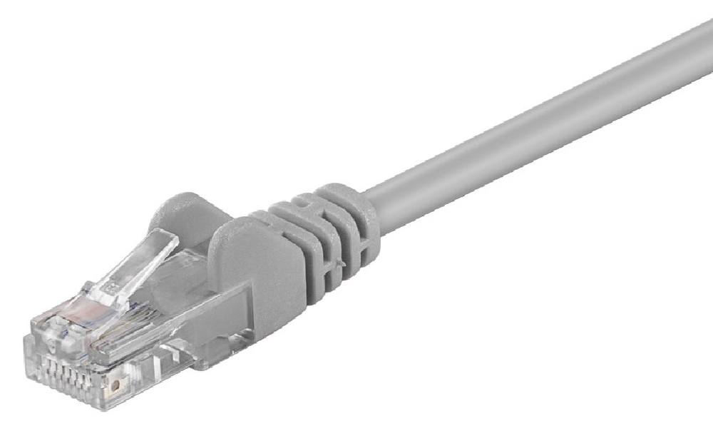 GOOBAY καλώδιο δικτύου 68387, CAT 5e U/UTP, CCA, 7.5m, γκρι