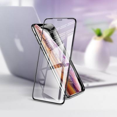 Tempered Glass Hoco 0.33mm Flash Attach Full Silk Screen HD για Apple iPhone X / XS / 11 Pro Μαύρο