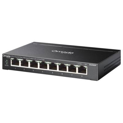 TP-Link Omada 8-Port Gigabit Easy Managed Switch with 8-Port PoE+ (ES208GP) (TPES208GP)