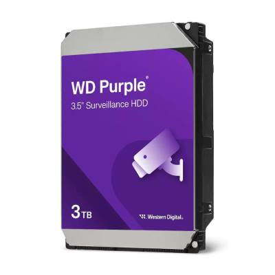 Western Digital Εσωτερικός Σκληρός Δίσκος 3TB (CMR) (Purple 3.5") (WD34PURZ)