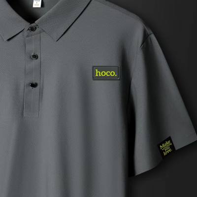 Κοντομάνικη Μπλούζα Hoco Polo Μαύρη XL