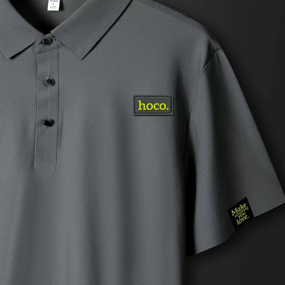 Κοντομάνικη Μπλούζα Hoco Polo Μαύρη XL