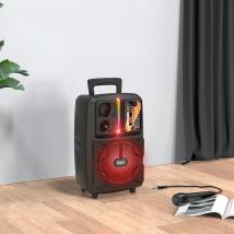 Φορητό Ηχοσύστημα Trolley Hoco BS37  Karaoke  Μαύρο 10W BT V5.0 TWS με Μικρόφωνο και Υποστήριξη FM, USB, AUX
