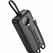 Power Bank Hoco J132A Sabio 20000mAh 22.5W+PD20W με Ενσωματομένα Καλώδια 2xUSB-C 1xLightning 1xUSB-A Θύρα και LED Ένδειξη Μπαταρ