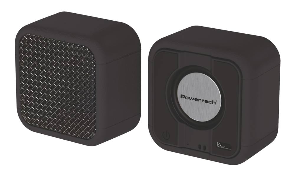 POWERTECH μίνι φορητό ηχείο PT-1626, μαγνητικό, 5W, Bluetooth, 400mAh, μαύρο
