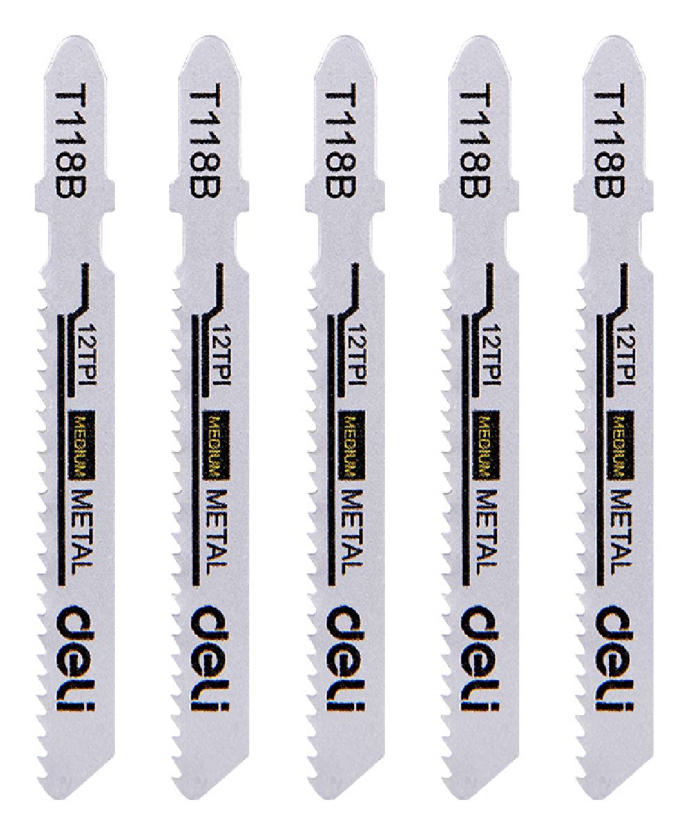 DELI σετ λάμες σέγας DH-QJT012-E4 για μέταλλο, T118B, 5τμχ