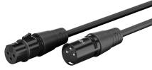 GOOBAY καλώδιο προέκτασης ήχου XLR 80029, 2m, μαύρο