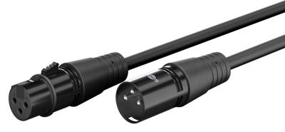 GOOBAY καλώδιο προέκτασης ήχου XLR 80038, 3m, μαύρο