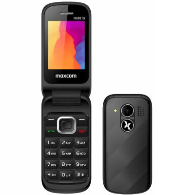 Maxcom MM815 GR 2.4" Dual Sim με Κάμερα, Ραδιόφωνο 1000mAh Ελληνικό Πληκτρολόγιο και Φορτιστή Μαύρο