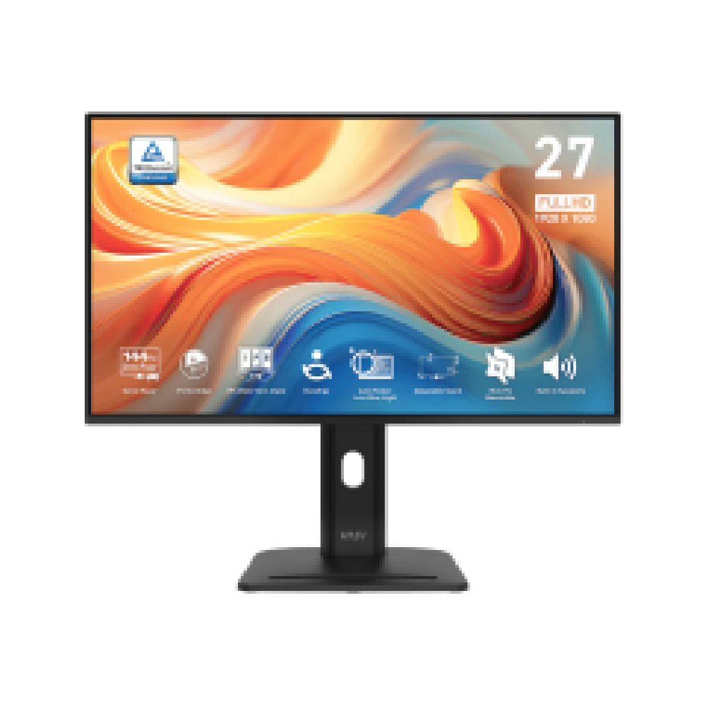 MSI MONITOR PRO MP275PG E14, FLAT IPS FHD, 27", 16:9, 300 CD/M2, 1500:1, 1MS, 144Hz, 1920x1080, HDMI/ DP/ VGA/ HP OUT, 2X2W SPEA