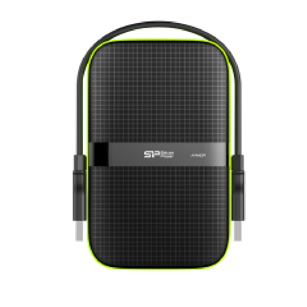 SILICON POWER EXTERNAL HDD 2,5'' 2TB ARMOR A60, USB3.1, POWER VIA USB, BLACK, 3YW.