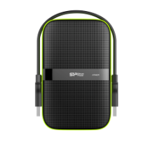 SILICON POWER EXTERNAL HDD 2,5'' 2TB ARMOR A60, USB3.1, POWER VIA USB, BLACK, 3YW.