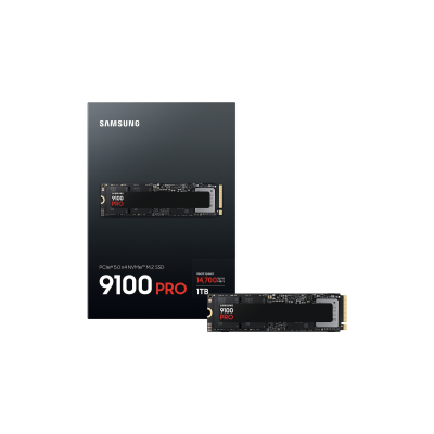 SAMSUNG SSD M.2 NVMe PCI-E GEN5 1TB MZ-VAP1T0BW SERIES 9100 PRO, M.2 2280, NVMe PCI-E GEN5x4, READ 14700MB/s, WRITE 13300MB/s, 5