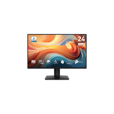 MSI MONITOR PRO MP243 E14, FLAT IPS FHD, 24", 16:9, 300 CD/M2, 1500:1, 1MS, 144Hz, 1920x1080, HDMI/DP/HP OUT, 2X2W SPEAKERS, TIL