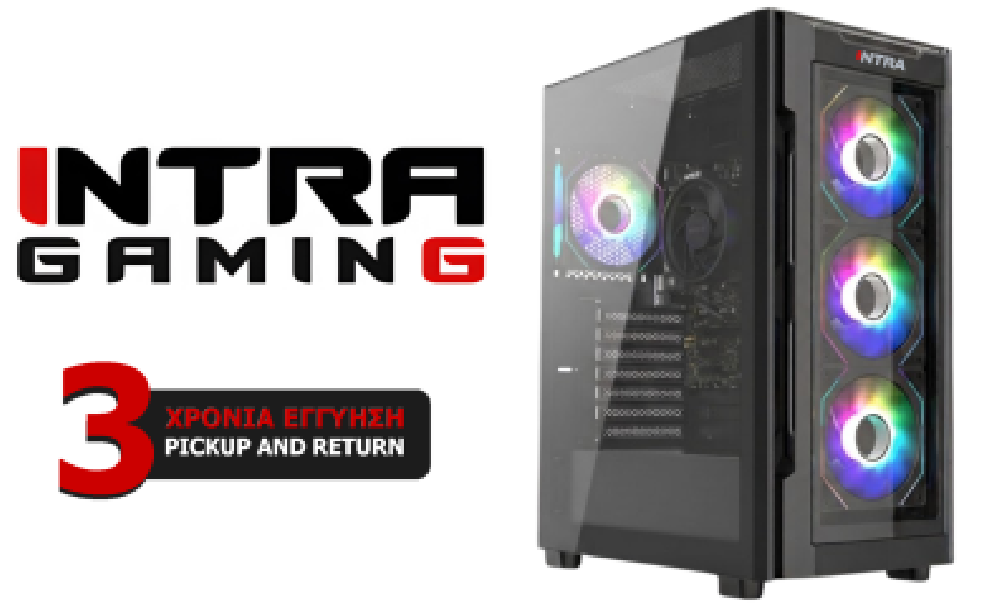 INTRA PC AMD GAMING FREE, AMD RYZEN 7 5700G, 16GB DDR4 3200MHz, RADEON GRAPHICS, 500GB SSD NVME, LAN GB, MIDI TOWER, 600W PSU, N